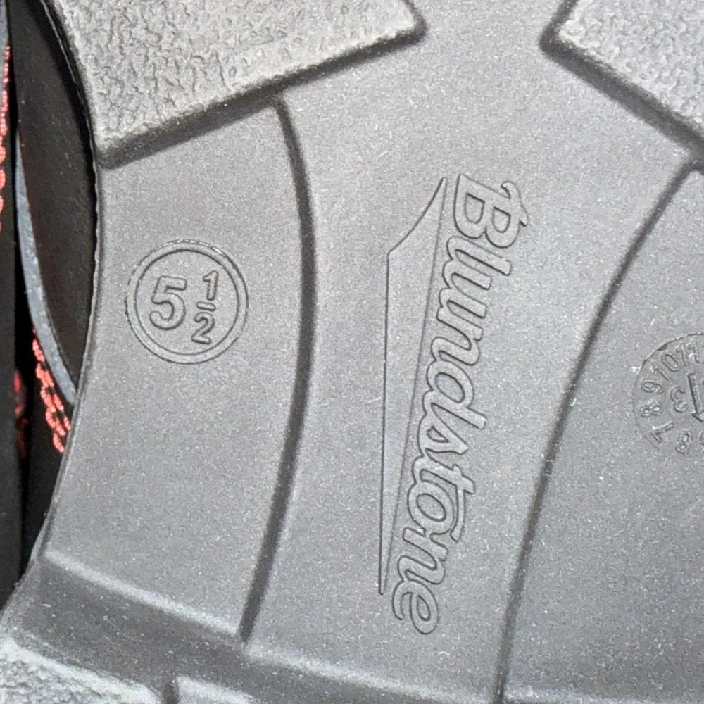 NEW Blundstone Lace-Up Boots Womens AU 5.5/ US 8.5 Black Leather Contrast Stitch - Picture 9 of 14
